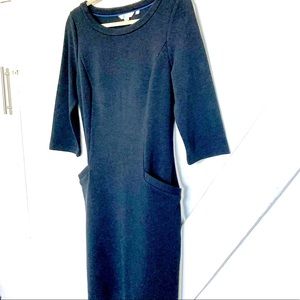 Boden Boatneck Black Sheath Dress